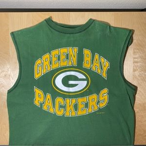 Green Bay Packers NFL Cut Off Shirt Vintage